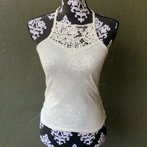 Aeropostale Tops - Cute Crotchet High Neck Racer Back Tank Top Aeropostale Tops - Cute Crotchet High Neck Racer Back Tank Top